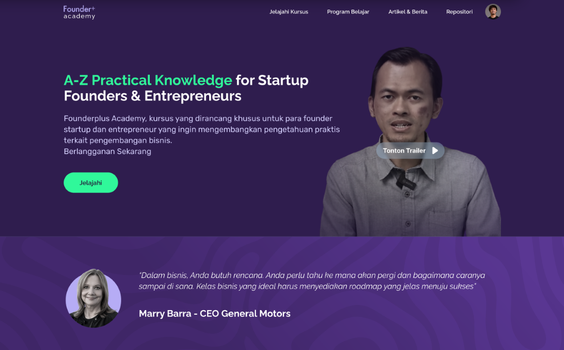 Landing Page FounderPlus